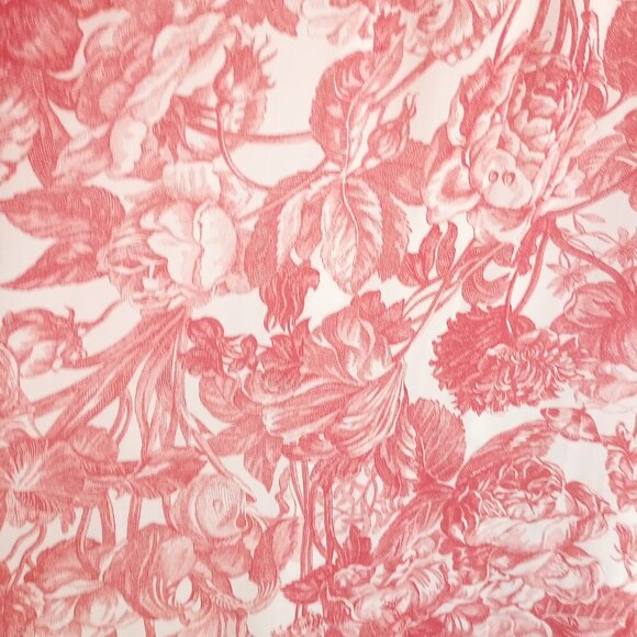 Loft Maternity Pink Floral Toile Off-Shoulder Dress - Picture 9 of 10